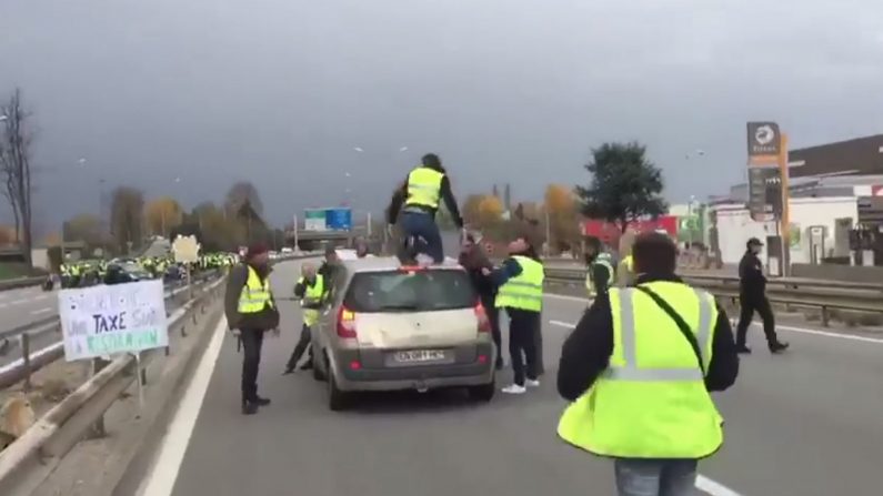 Sur la VRU de Chambery le 17 novembre 2018