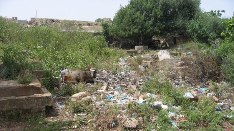 Un des cimetières français à l'abandon en Algérie. 