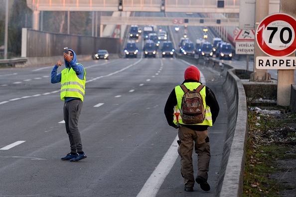 4e jour de mobilisation pour les "Gilets jaunes ".        (Photo : NICOLAS TUCAT/AFP/Getty Images)