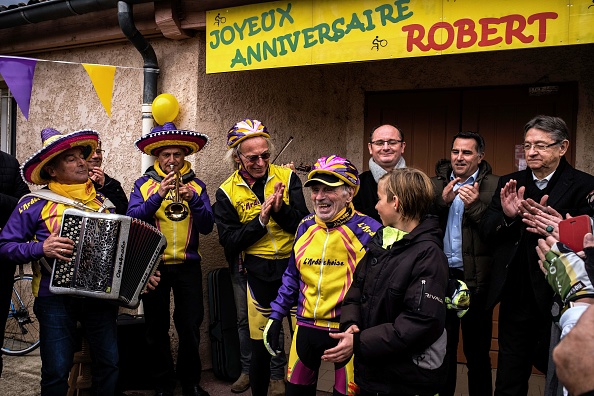 Robert Marchand, 107 ans et encore toutes ses jambes !  (Photo : JEFF PACHOUD/AFP/Getty Images)