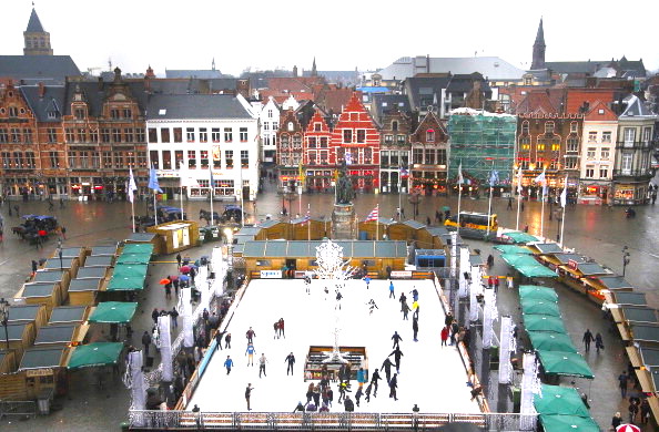 Le marché de Noël de Bruges (ALEXANDER KLEIN/AFP/Getty Images)