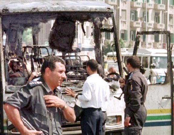 -Image d’Illustration. Vendredi, un nouvel attentat sanglant contre la communauté copte à Minya, qui a fait sept morts, à 250 km au sud du Caire. Photo MOHAMMED AL-SEHITI / AFP / Getty Images.