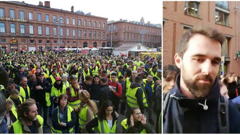 Crédit : capture d'écran Facebook - Gilets Jaunes Toulouse.