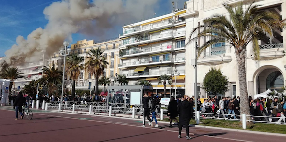 Nice. Soutien des lycéens aux "gilets jaunes".(Capture d’écran Twitter@Sylvie06700)