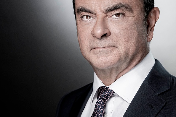 Le 12 septembre 2018, Carlos Ghosn lors d'une séance photo au siège de Renault à Boulogne-Billancourt.(Photo : JOEL SAGET/AFP/Getty Images)