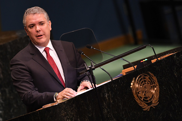 -Nous pouvons confirmer que (Arizala) alias 'Guacho' est tombé dans une opération et a été abattu, a annoncé à la presse le président colombien Iván Duque. Photo DON EMMERT / AFP / Getty Images.