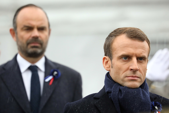 Forte baisse de popularité pour Emmanuel Macron et Edouard Philippe. (LUDOVIC MARIN/AFP/Getty Images)