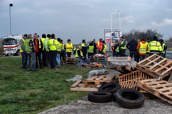 Mouvement des "gilets jaunes" à Valence dans la Drôme. (Photo : ROMAIN LAFABREGUE/AFP/Getty Images)