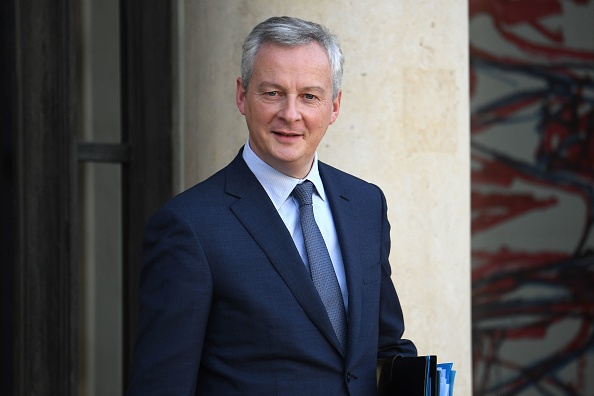 Le ministre des Finances, Bruno Le Maire, qui avait défendu sans succès jusqu'à présent l'adoption d'une taxe au niveau européen sur les géants du numérique, appelés Gafa (Google, Apple, Facebook, Amazon, etc.), a clairement changé de stratégie.   (Photo : ALAIN JOCARD/AFP/Getty Images)