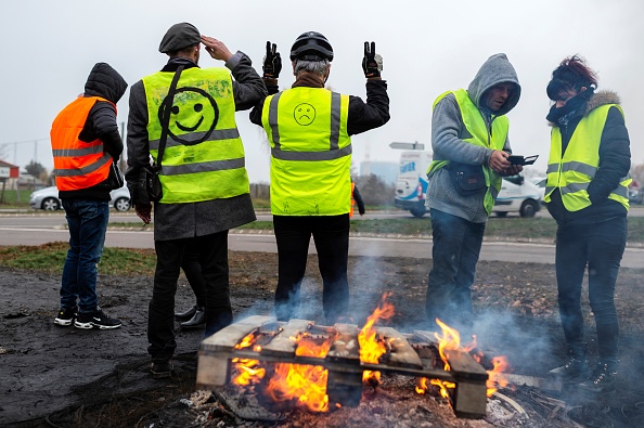 Le mouvement "gilets jaunes" en deuil.      (Photo : ROMAIN LAFABREGUE/AFP/Getty Images)