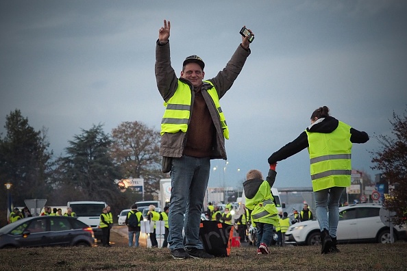 "gilets jaunes", le mouvement se poursuit.       (Photo : GUILLAUME SOUVANT/AFP/Getty Images)