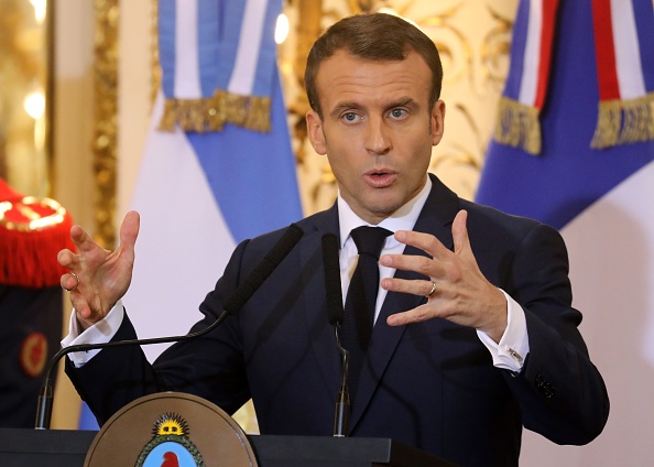 Le président Emmanuel Macron. (Photo : LUDOVIC MARIN/AFP/Getty Images)