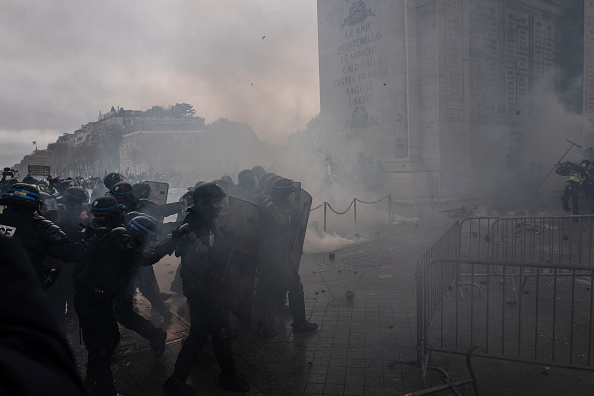 Samedi 1er décembre à Paris. (Photo : Veronique de Viguerie/Getty Images)