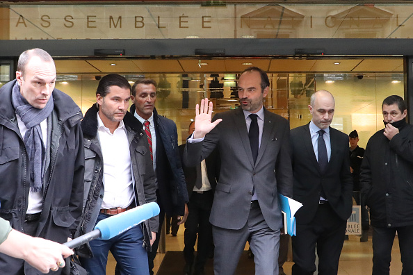 Le Premier ministre Edouard Philippe à la sortie de l'Assemblée nationale le 4 décembre 2018. (LUDOVIC MARIN/AFP/Getty Images)