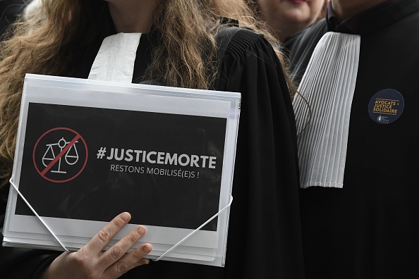 "Journée morte" des barreaux. (Photo : BERTRAND GUAY/AFP/Getty Images)