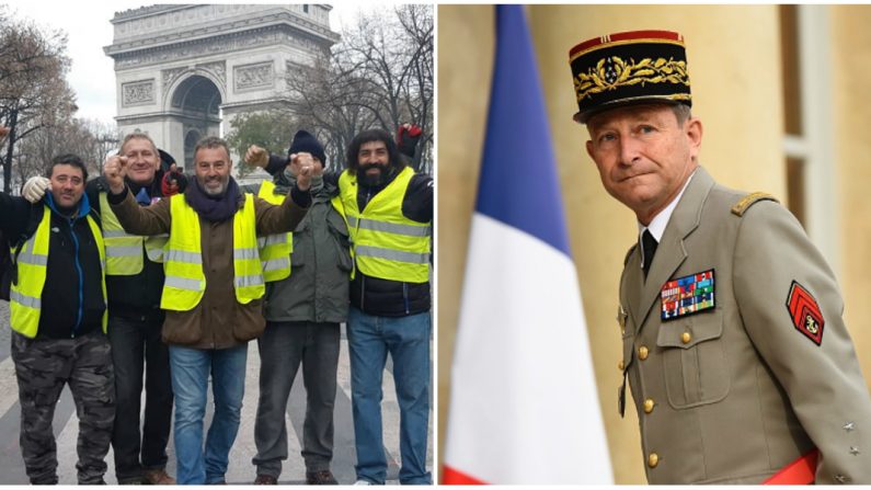 Lundi dernier, Christophe Chalençon a demandé que le gouvernement « soit disqualifié », proposant de nommer le général Pierre de Villiers au poste de Premier ministre. Crédit : capture d'écran Facebook Christophe Chalençon - BERTRAND GUAY/AFP/Getty Images.