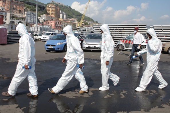 2014 en Italie: des opérations d’accueil de migrants venant de Lybie (ROBERTA BASILE/AFP/Getty Images)