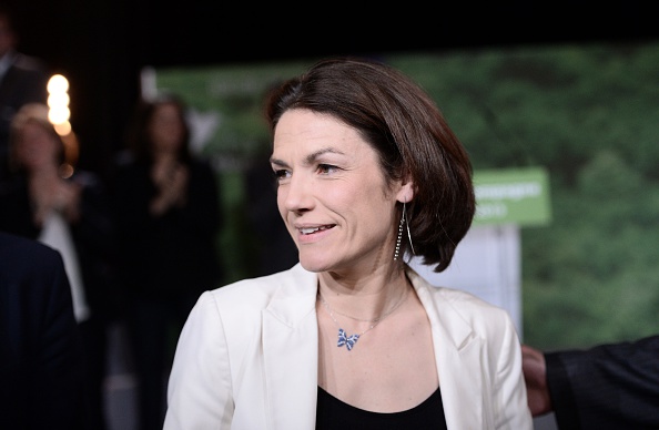 Chantal Jouanno,  présidente de la Commission nationale du débat public (CNDP) organisatrice du grand débat voulu par Emmanuel Macron annonce son départ.   (Photo : STEPHANE DE SAKUTIN/AFP/Getty Images)