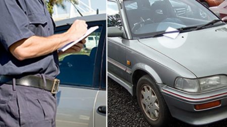 Un policier était sur le point d’émettre une contravention. Mais un mot sur le pare-brise l’a fait changer d’avis