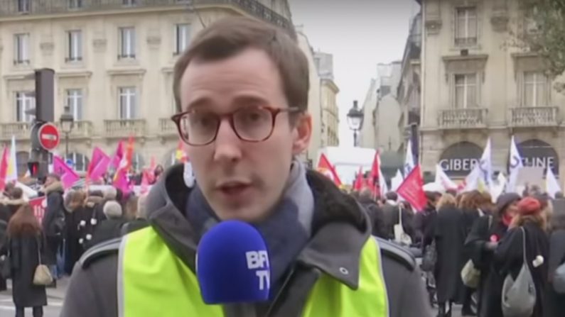 Revenant sur le grand débat lancé par Emmanuel Macron, le porte-parole des « gilets jaunes » de Rouen a qualifié l’initiative de « simulacre ». Crédit : Twitter - Collectif Carton Jaune.