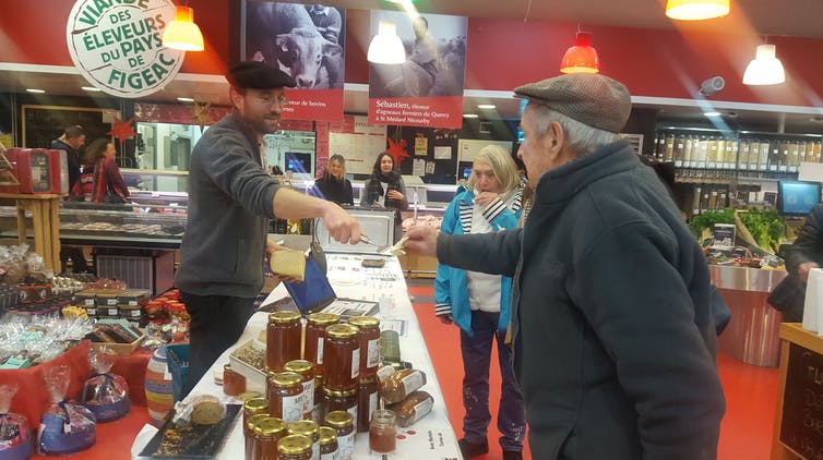 Dégustation et vente directe.