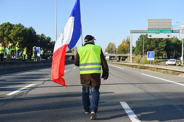 77% jugent la mobilisation des "gilets jaunes" justifiée. (Photo : NICOLAS TUCAT/AFP/Getty Images)