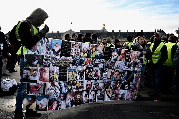 Pour l'Acte 12, les "gilets jaunes" appellent à se mobiliser en masse à Valence. (Photo : PHILIPPE LOPEZ/AFP/Getty Images)