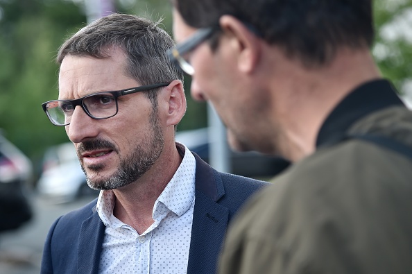 Matthieu Orphelin annonce sa décision de quitter le groupe LREM. (Photo : JEAN-SEBASTIEN EVRARD/AFP/Getty Images)