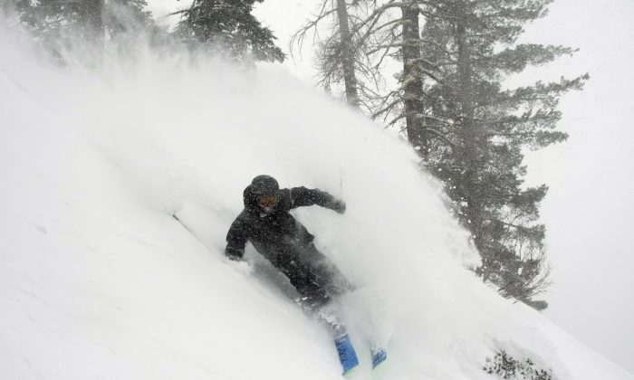 Wesley Kepke à Alpine Meadows, Californie, le 6 janvier 2019. (Blake Kessler/AP)

