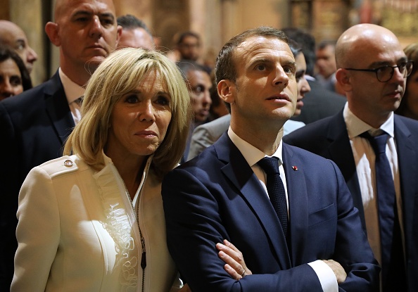 Emmanuel et Brigitte Macron visitent la cathédrale métropolitaine de Buenos Aires le 29 novembre 2018. (Photo : LUDOVIC MARIN/AFP/Getty Images)