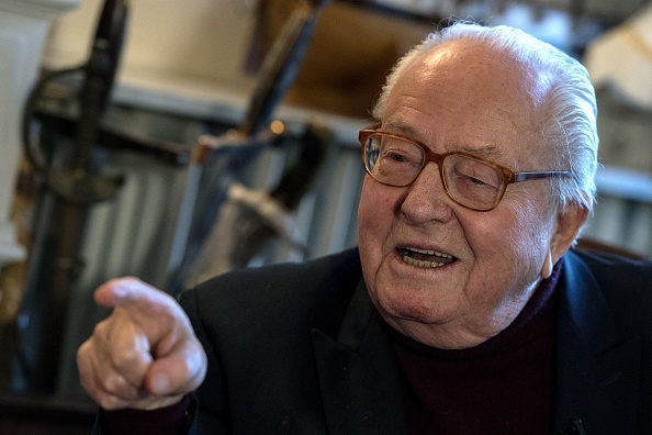 Jean-Marie Le Pen, 
à Saint-Cloud le 9 janvier 2019.  (Photo CHRISTOPHE ARCHAMBAULT/AFP/Getty Images)