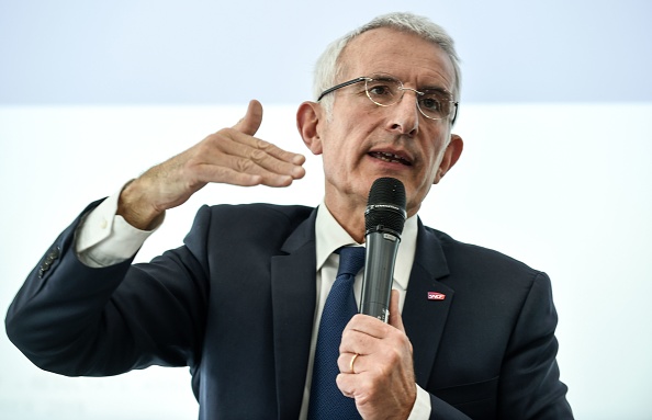 Guillaume Pepy, ancien directeur de la SNCF.   (Photo : ERIC PIERMONT/AFP/Getty Images)