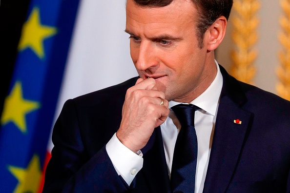 Le président Emmanuel Macron. (Photo : PHILIPPE WOJAZER/AFP/Getty Images)