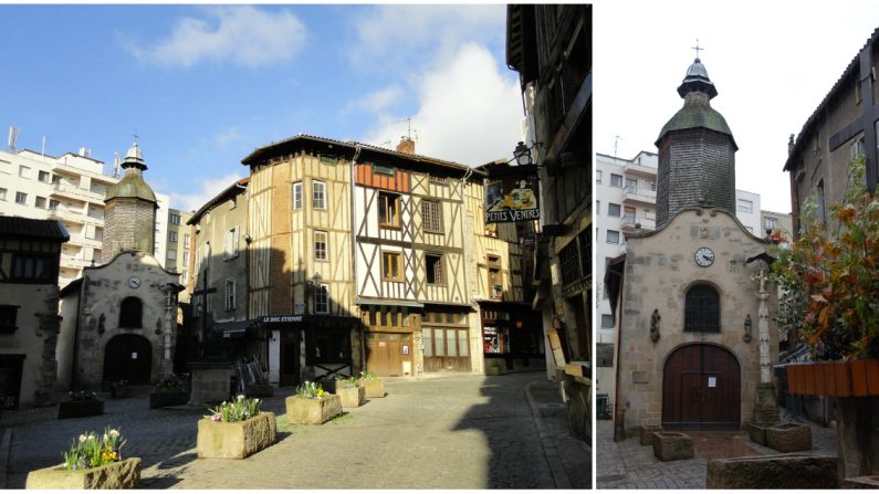 Vue de la chapelle Saint-Aurélien, rue de la Boucherie, à Limoges. Crédit : Flickr - Damien – Wikimedia Commons - Sylvain Crouzillat.