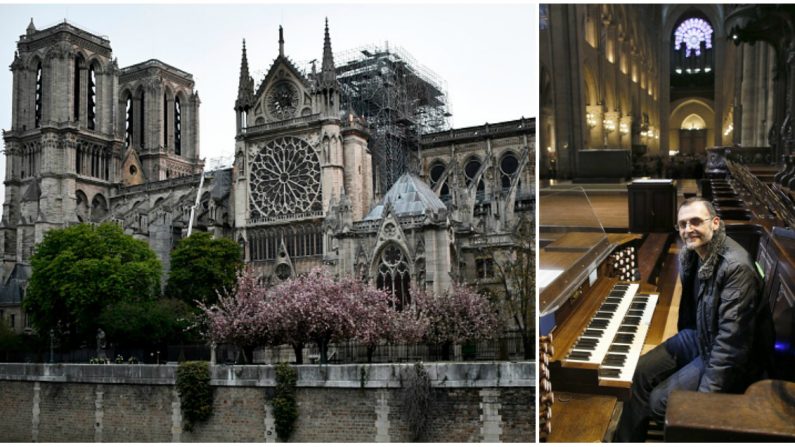 Un organiste pose dans la cathédrale Notre-Dame de Paris le 30 novembre 2012. Photo d’illustration. Crédit : STEPHANE DE SAKUTIN/AFP/Getty Images – PATRICK KOVARIK/AFP/Getty Images. 