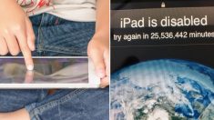 Un enfant de 3 ans a désactivé l’iPad de son père pour une période de 25 millions de minutes, soit jusqu’en 2067