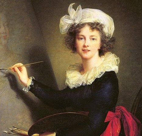 -Une toile d'Elisabeth-Louise Vigée Le Brun (1755-1842), a été payée 7,1 millions de dollars en janvier, un record pour une femme parmi les maîtres anciens. Ici c’est un autoportrait réalisé par Élisabeth Vigée Le Brun, c’est une artiste peintre française, considérée comme une grande portraitiste de son temps. Photo de Wikipédia dans « Femmes peintres du monde ».