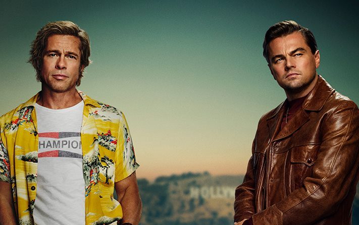 -En juillet, Leonardo DiCaprio et Brad Pitt jouent ensemble dans le film « Once Upon A Time In Hollywood » de Quentin Tarantino. Affiche sur Facebook.