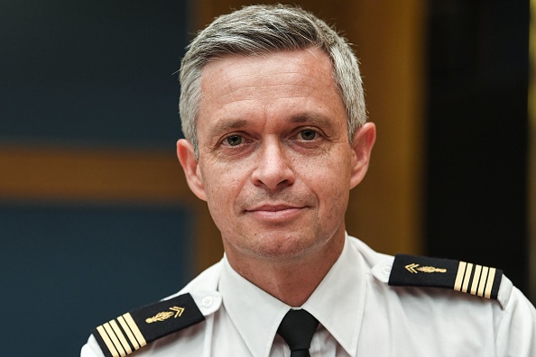 Lionel Lavergne photographié le 30 juillet 2018 pendant une de ses auditions devant la commission d’enquête du Sénat chargée d’examiner l’affaire Benalla. Crédit : ALAIN JOCARD/AFP/Getty Images.