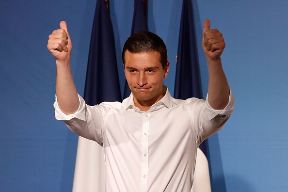 Jordan Bardella (RN) le 21 mai 2019 à Villeblevin.   (Photo : FRANCOIS GUILLOT/AFP/Getty Images)