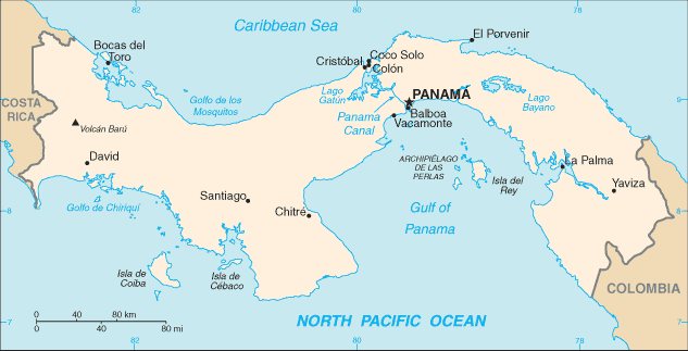 -La ville la plus proche de l'épicentre est Santa Cruz, à environ 5 km. Image Wikipédia.