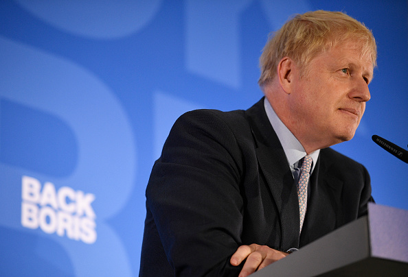 -Boris Johnson lance sa campagne à la direction du parti conservateur à l'Academy of Engineering le 12 juin 2019 à Londres, en Angleterre. Photo de Leon Neal / Getty Images.