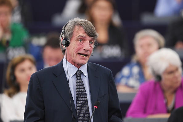 -L'eurodéputé italien David-Maria Sassoli a été élu à la présidence du Parlement européen, le 3 juillet 2019 à Strasbourg, est de la France. Photo de FREDERICK FLORIN / AFP / Getty Images.