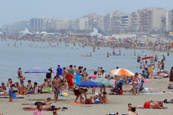 Plage de Canet dans les Pyrénées-Orientales (RAYMOND ROIG/AFP/Getty Images) 