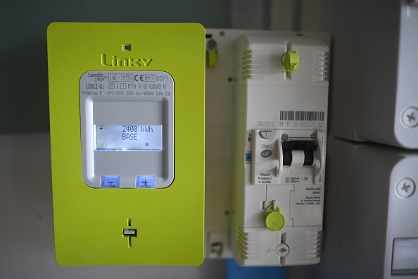  Le compteur d'électricité "Linky" d'Enedis.     (Photo : DAMIEN MEYER/AFP/Getty Images)