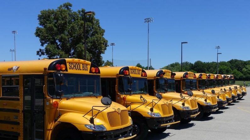 Bus scolaire sur un parking. (Marc1969/Pixabay)