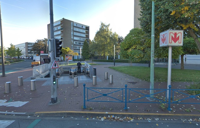 Vue de la station Carliers à Tourcoing. Crédit : Google Maps.