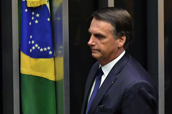 Le Président brésilien Jair Bolsonaro. (Photo : NELSON ALMEIDA/AFP/Getty Images)