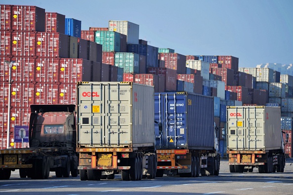 Des conteneurs au port de Qingdao, dans la province du Shandong, dans l'est de la Chine, le 24 juin 2019. (Photo : STR/AFP/Getty Images)