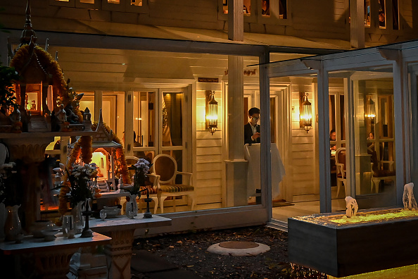 -Une vue générale montre Gaggan, un restaurant dirigé par le chef Gaggan Anand, à Bangkok le 8 août 2019. Le restaurant sera enfin opérationnel le 24 août. Photo de Mladen ANTONOV / AFP / Getty Images.